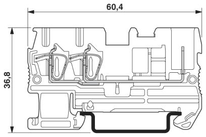 Проходные клеммы-ST 2,5-TWIN/ 1P RD