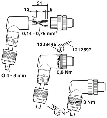 Разъем-SACC-M12MRD-4PL SH PN