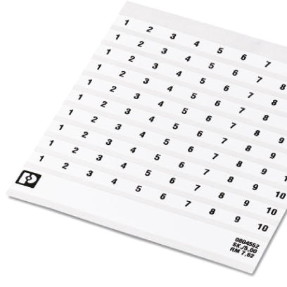 Маркировочный лист-SK 5,0 REEL P9,5 WH CUS