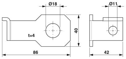 Крепежный кронштейн-FLT-ISG-BR-18