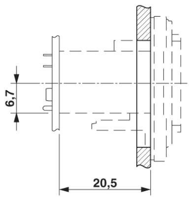 Монтажные рамы-VS-08-A-RJ45/LP-8-IP 20