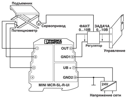 Измерительный преобразователь термистора и положения потенциометра-MINI MCR-SL-R-UI-SP