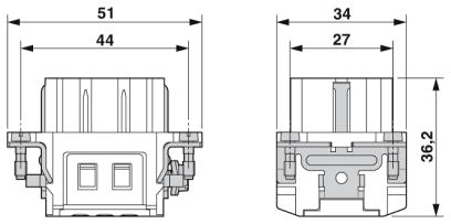 Модуль для контактов-HC-BB10-I-CT-F