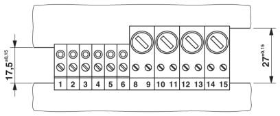 Проходная клемма-DFK-2,8