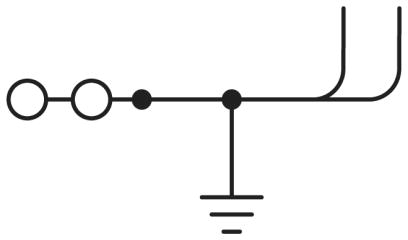 Клемма защитного провода-UT 6-QUATTRO/2P-PE