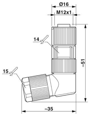 Разъем-SACC-M12FR-5CT-CM SH
