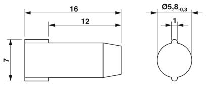 Заглушки-SEALING PLUG 6X16 RD