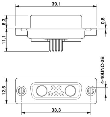 Контактная вставка D-SUB-CUC-DSI-J1STZ-S/DSLSB2P5S