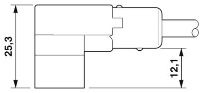 Кабель для датчика / исполнительного элемента-SAC-3P-3,0-PUR/C-1L-R-ES