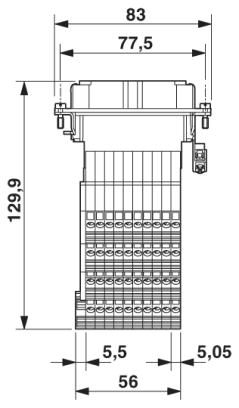 Адаптер клеммного модуля-HC-D 40-A-UT-PEL-F