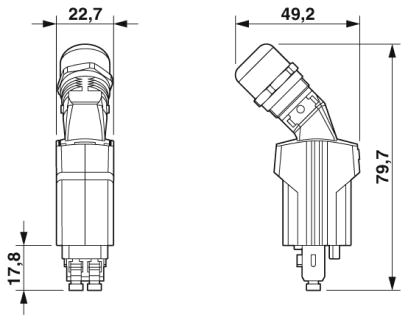 Штекерный соединитель для оптоволоконного кабеля-FOC-V14-C1ZNI-B/SJFG