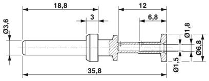 Обжимной контакт-SM-36KP001