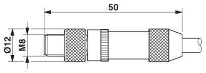 Разъем-SACC-M 8MS-4CON-M-SH