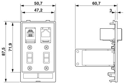 Передняя панель-SI-FP-R1A-R2A-2U1A