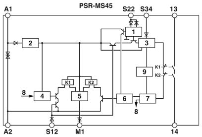 Реле безопасности-PSR-MS45-1NO-1DO-24DC-SC