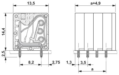 Клеммные блоки для печатного монтажа-SPT 1,5/ 2-V-3,5