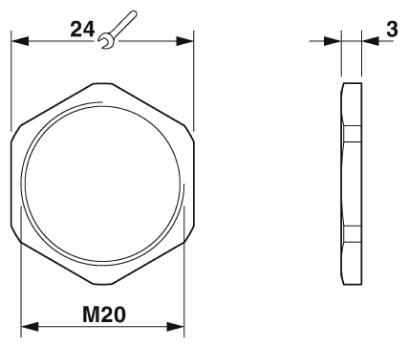 Контргайка-A-INL-M20-N-S