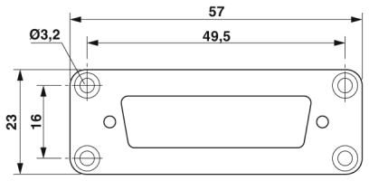 Соединительная плата-HC-D 15-ADP/1 DSUB 15