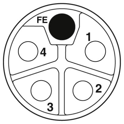 Встраиваемые разъемы-SACC-DSI-M12FSL-4FE-M16XL/0,2
