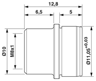 Крепежный резьбовой элемент корпуса-SACC-FP-F-M8/PRESS SMD