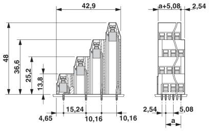 Клеммные блоки для печатного монтажа-MK4DS 1,5/ 3-5,08-A GNYE