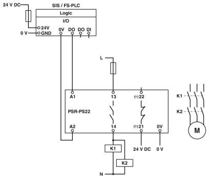 Реле сопряжения-PSR-PS22-1NO-1NC-24VDC-SC
