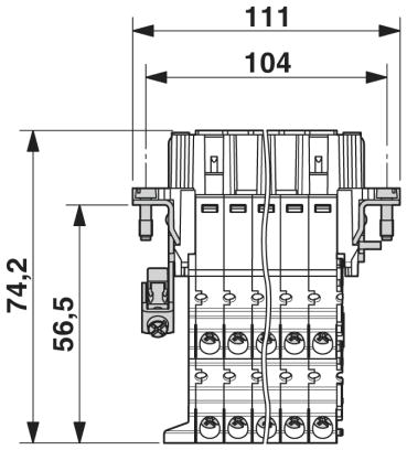 Адаптер клеммного модуля-HC-B 24-A-UT-PER-F