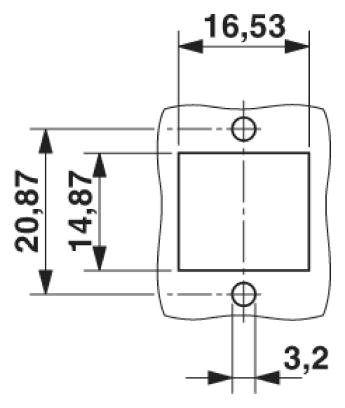 Монтажные рамы-VS-08-A-RJ45/LP-1-IP 20