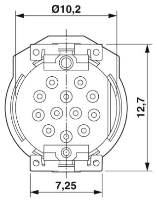 Встраиваемые разъемы-SACC-CIP-M12MS-12P SMD T