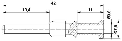Обжимной контакт-SB-36KP003