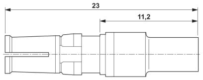 Коаксиальный контакт D-SUB-VS-BU-KX-50-RG178