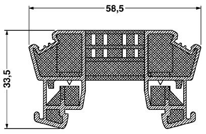 Корпус для электроники-E/ME TBUS NS35 GY