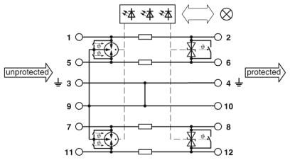 Устройство защиты от перенапряжений-PT-IQ-2X2-5DC-PT