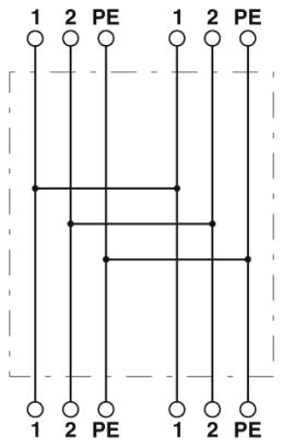 H-разветвитель-QPD H 2PE1,5 4X8-13 BK