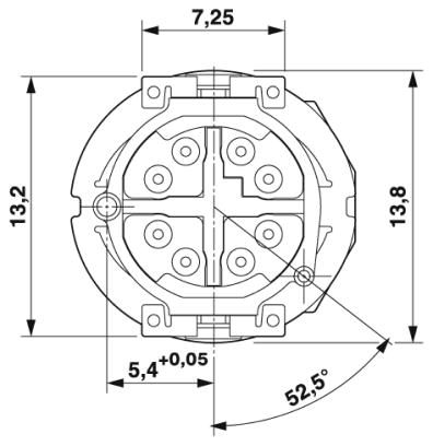 Встраиваемые разъемы-SACC-CI-M12FSX-8P SMD SH T