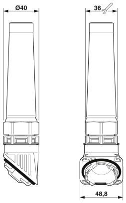 Кабельный ввод-HC-B-GB-M32-PLRBK