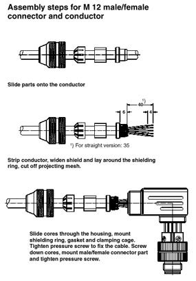 Разъем-SACC-M12FR-12SOL-PG 9-M SH