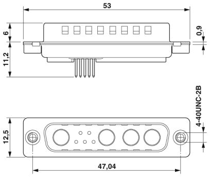 Контактная вставка D-SUB-CUC-DSI-S1STZ-S/DSLSB4P5S