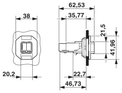 Монтажные рамы-VS-PPC-F1-SCRJ-MNNA-1C-F