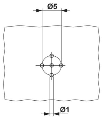 Встраиваемые разъемы-SACC-DSI-M12FS-5CON-L180 VA