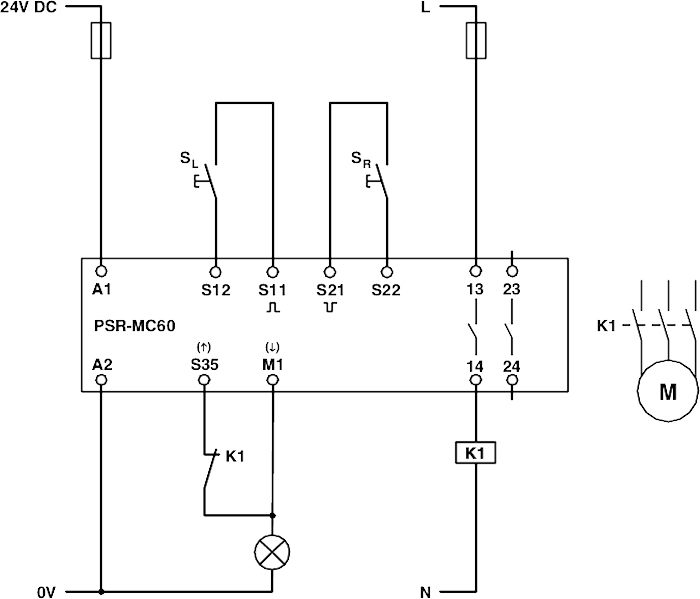 Реле безопасности-PSR-MC60-2NO-1DO-24DC-SC