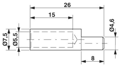 Кабельный наконечник-HC-M-MHR-PE16