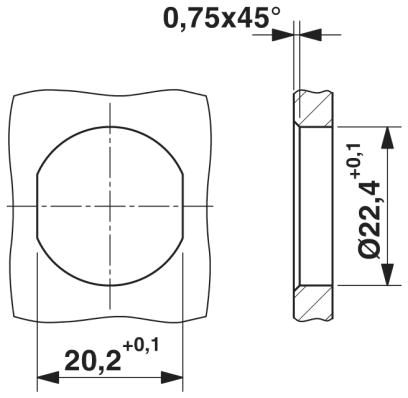 Встраиваемые разъемы-SACC-DSI-MINMS-4CON-UNF PCB