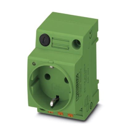 Розетка-EO-CF/PT/LED/F/GN