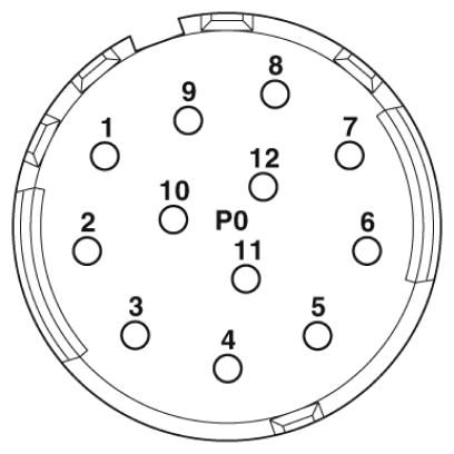 Аппаратн. соединитель, передняя стенка-CA-12P2S8AAD00