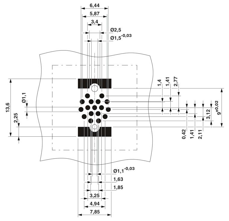 Встраиваемые разъемы-SACC-CIP-M12MS-17P SMD SH R32