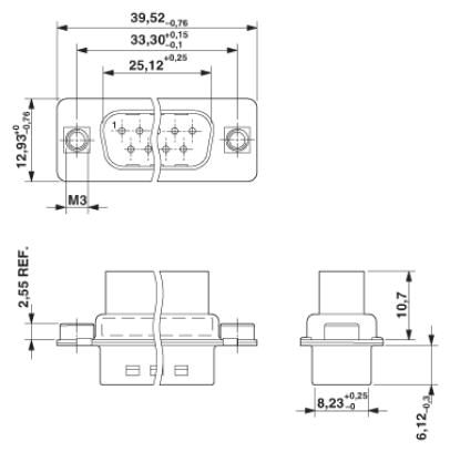 Держатель контактов D-SUB-VS-15-ST-DSUB-CD-MG