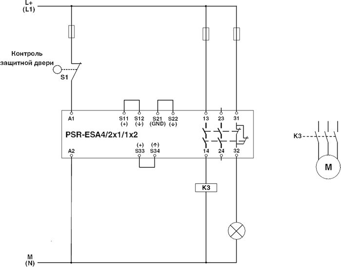 Реле безопасности-PSR-SPP-24UC/ESA4/2X1/1X2