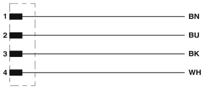Кабель для датчика / исполнительного элемента-SAC-4P-DTMS/ 1,5-PUR