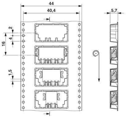 Клеммные блоки для печатного монтажа-PTSM 0,5/ 3-2,5-H SMD R44